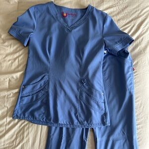 Urbane Women’s Scrub Set in Ceil Blue
